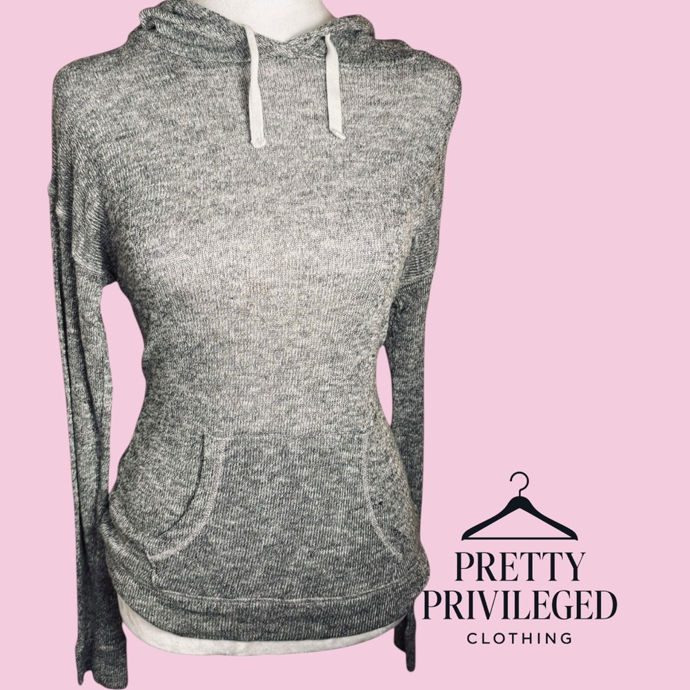Y2K Heather Gray knit Women's sweater top